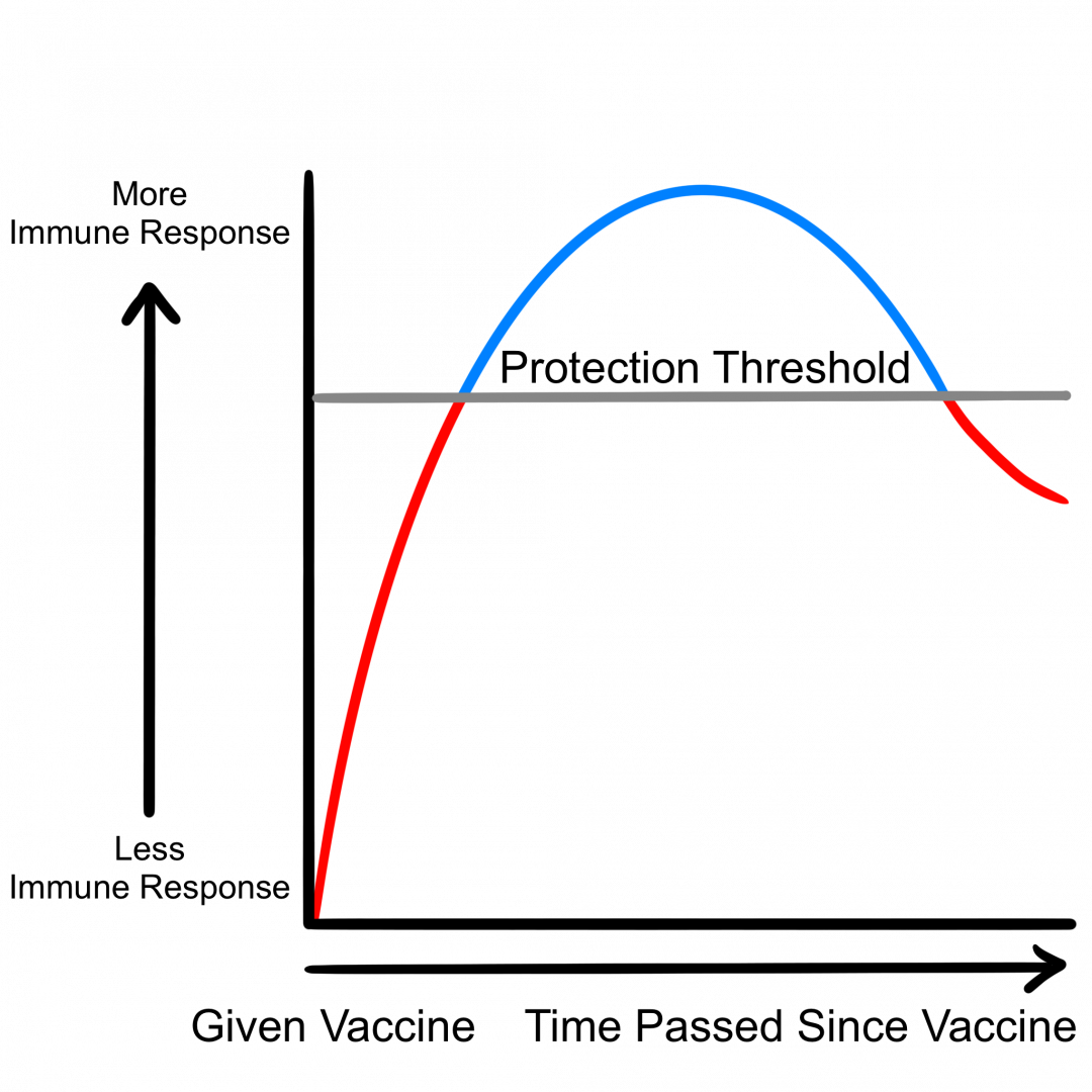 Secondary vaccine failure graph